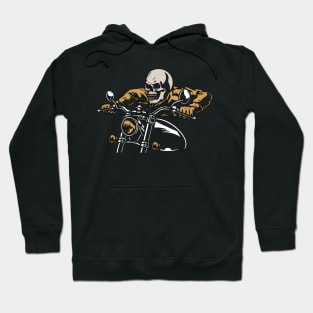 Motobiker skull Hoodie